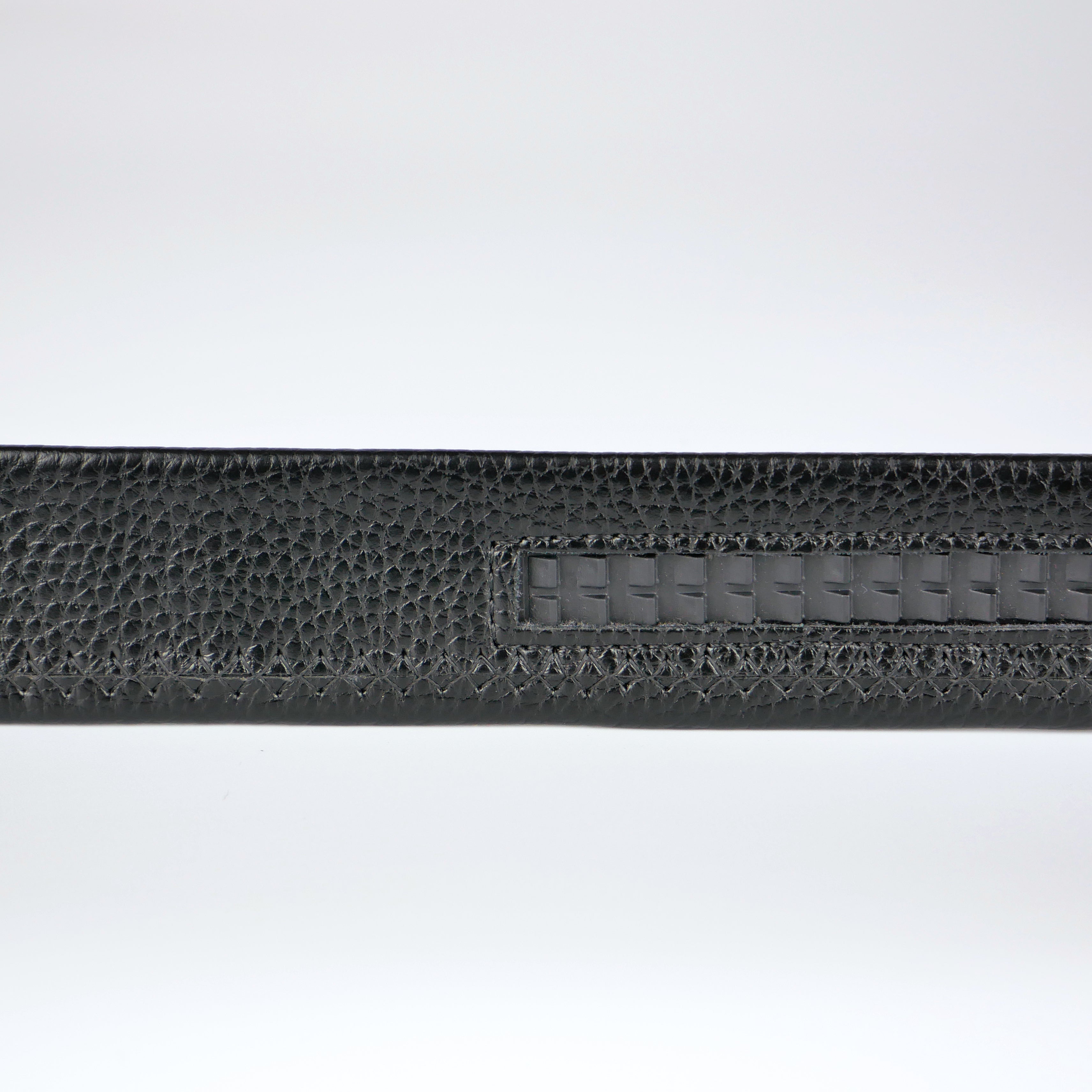 Standard svart bälte med automatiskt mörkt spänne Livremmar